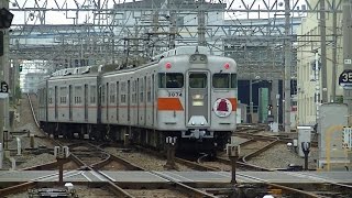 入出庫シーンが見られる平日夕方の山陽電鉄本線東須磨駅