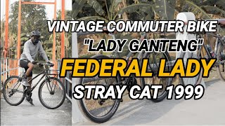 Rakit Vintage Commuter Bike Federal Lady Stray Cat 1999 w/ Kenda Smallblock Eight by Tustelo.Bike