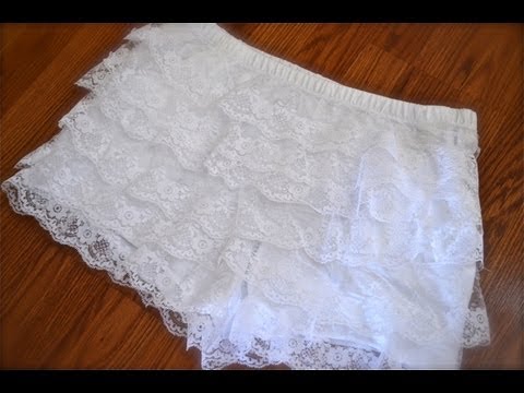 How to make tiered lace shorts! | Nik Scott How to make tiered lace shorts! | Nik Scott