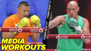 Tyson Fury vs Oleksandr Usyk • Full Media Workout • Fury vs Usyk | DAZN Boxing
