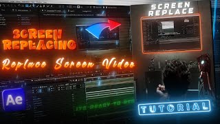 Replace Screen with any Footage - After Effects Tutorial #aftereffects