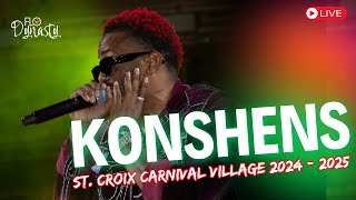 Konshens Live at St. Croix Crucian Carnival Festival Village 2024 - 2025 Reggae Night