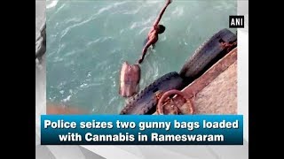 Police seizes two gunny bags loaded with Cannabis in Rameswaram