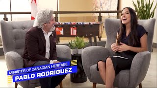 Canadian Minister of Heritage, the Honourable Pablo Rodriguez on the TLN Soccer Fanatics