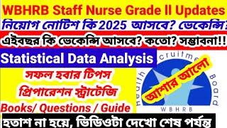 💥📌Wbhrb Staff Nurse Grade ll Updates 2025💥নিয়োগ কি এইবছর হবে? কতো? 📌📌Statistical Data Analysis 👆👆