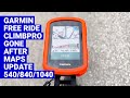 SOLUTION: Garmin Free ride ClimbPro NOT WORKING after maps update to 2023.10 (Edge 540/840/1040)