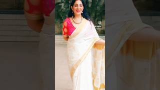 2024 Onam Looks- Kerala Traditional Kasavu Saree #saree #kasavu