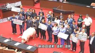 反對開放萊豬 國民黨立委7度杯葛蘇院長 20201106 公視中晝新聞