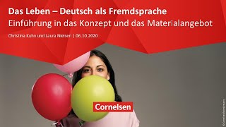 Webinar 10/20 | DaF | Das Leben – Einführung in das Konzept und Überblick über das Materialangebot