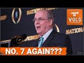 Tennessee Football Ranked No. 7 in Updated College Football Playoff Rankings | Message Received