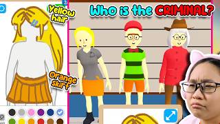 Who is the CRIMINAL? 🤔💭 - Line Up: Draw The Criminal