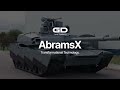 abramsx technology demonstrator on the move