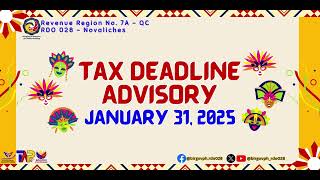 Tax Deadline Advisory