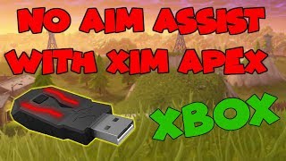 using xim apex without aim assist fort - xim apex best fortnite settings