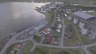 fly over reyðarfjörður iceland