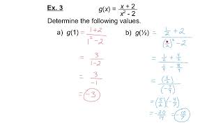 MCR3U 1-2 Function Notation