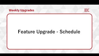 [ECOUNT Weekly Upgrades] Feature Upgrade - Schedule