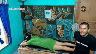 Full body massage Young mothers aim to relieve tired bodies