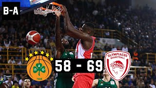 Panathinaikos - Olympiacos 58-69 | Full Highlights | Greek Cup F | 18.02.2024