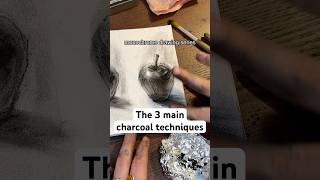 Monochrome drawings part 5 charcoal techniques! #shorts #charcoal #art #arttutorial #sketch #easyart