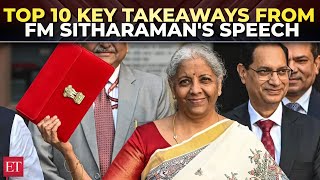 Budget 2025: Top 10 key takeaways from FM Sitharaman's speech, watch!