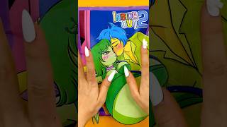 Joy x Disgust love story 💚 Inside Out 2 Paper Play DIY(blind bag unboxing) #insideout2 #art #drawing