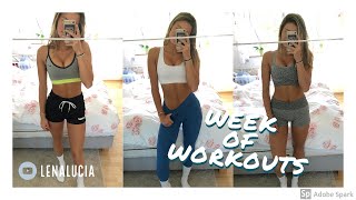 FULL WEEK OF WORKOUTS AND TIPS ON HOW TO STAY MOTIVATED TO WORK OUT // getting back into shape