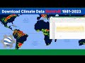 Download Climate Data (Rainfall) from 1981 - 2022 using Earth Engine API