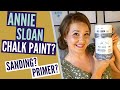 Testing Annie Sloan Chalk Paint! // Sanding? Primer? Laminate? IKEA furniture? Varnished Wood?