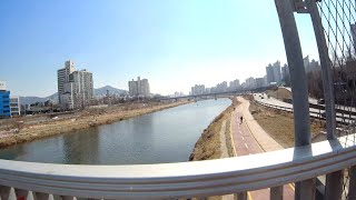 GoldTrack 4K 【 중랑교 Jungnanggyo 】 중랑천(中浪川) 》 중랑동부시장 》 중랑역 = Jungnang station