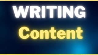 How to Write Content (LIVE) Prerecorded Tutorial