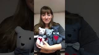 Memory bears from shirts. I love being able to help grieving families through a hard time ❤️🧸