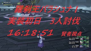 DQ10　羅刹王バラシュナ　初日3人討伐　賢者視点　16分18秒51（賢者魔法僧侶構成）