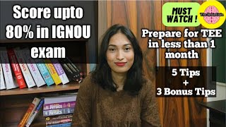 How to Prepare and Score Good Marks in IGNOU exam 2023 in 1 Month | 5 Tips + 3 Bonus tips