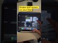 Split screen on iPad #appleipad #apple
