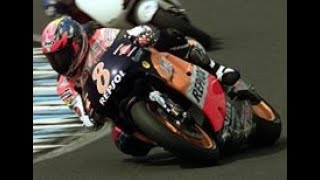 500cc 岡田 vs クリビーレ カタルニアGP 1999年