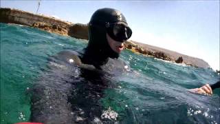 One Breath Freediving - Cirkewwa Reef \u0026 Hole (HD)