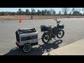 rad runner ebike with cargo trailer pet insert