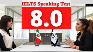 IELTS Speaking Test band 8.0 with feedback 2022