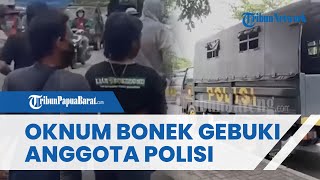 Detik-detik Oknum Bonek Gebuki Anggota Polisi saat Berusaha Selamatkan Korban Pengeroyokan