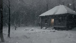 Blizzard sounds for sleeping | Winter Snowstorm \u0026 Howling Wind Sounds | Snowstorm for Sleeping