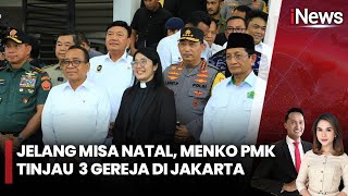 Menko PMK Pratikno Tinjau Pengamanan Gereja Jelang Misa Malam Natal - iNews Pagi 25/12