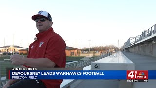 Veterans Warhawks Head Coach Steven Devoursney talks with 41NBC to discuss his newly hired coaching