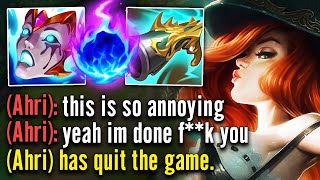 I MADE AHRI RAGE QUIT WITH MY BRAINLESS MISS FORTUNE MID (E BURNS AND EXECUTES)