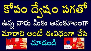 కోపం ద్వేషం పగతో ఉన్న వారు మీకు అనుకూలంగా మారాలి అంటే ఈ విధంగా చేసి చూడండి