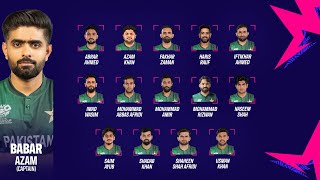 Our fans unveil Pakistan's squad for the ICC Men's T20 World Cup 2024 in the Wes