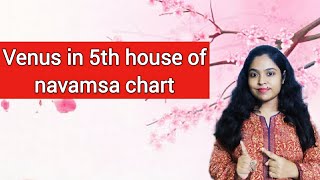 Venus in 5th house of navamsa chart in vedic astrology|| d9 chart analysis|| venus in navamsa||