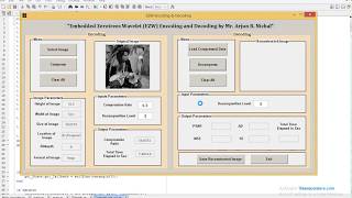 MATLAB code of Embedded Zero Tree coding (EZW) for image compression.