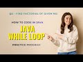 Java While Loop program to print only even numbers from 1 to n. #java #programs