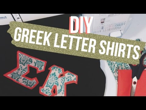 DIY Greek Letter Shirts | Dana Jean DIY Greek Letter Shirts | Dana Jean